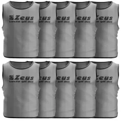 Zeus Pack de 10 Peto de entrenamiento gris