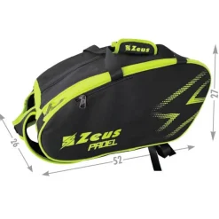 Zeus Padel Bag Pala de pádel Bolso negro amarillo neón