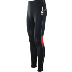 Zeus Pant Fisiko Hombre Mallas para correr negras/rojas