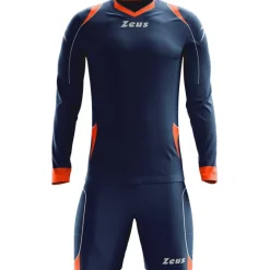 Zeus Paros Conjunto de portero Camiseta de manga larga con pantalones cortos Marino rojo