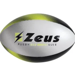 Zeus Pelota de rugby negro / amarillo neón
