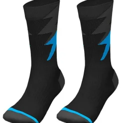 Zeus Thunder calcetines largos especiales de entrenamiento negros royal blue