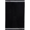 Zeus Toalla de algodón 155 x 100 cm negro
